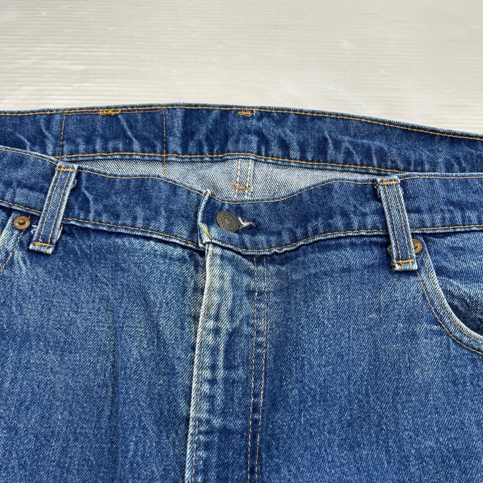 デニムパンツ 80s 505 ﾎﾞﾀﾝ裏532 Ｗ42 42 ネイビー