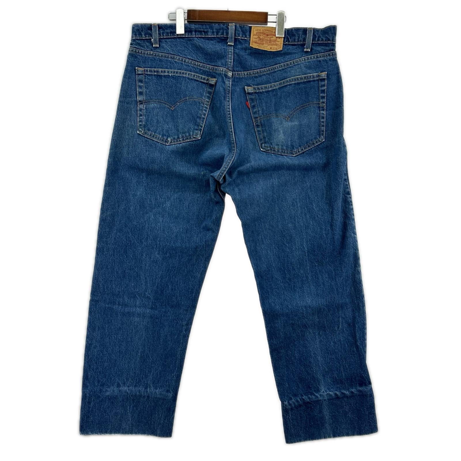 デニムパンツ 80s 505 ﾎﾞﾀﾝ裏532 Ｗ42 42 ネイビー
