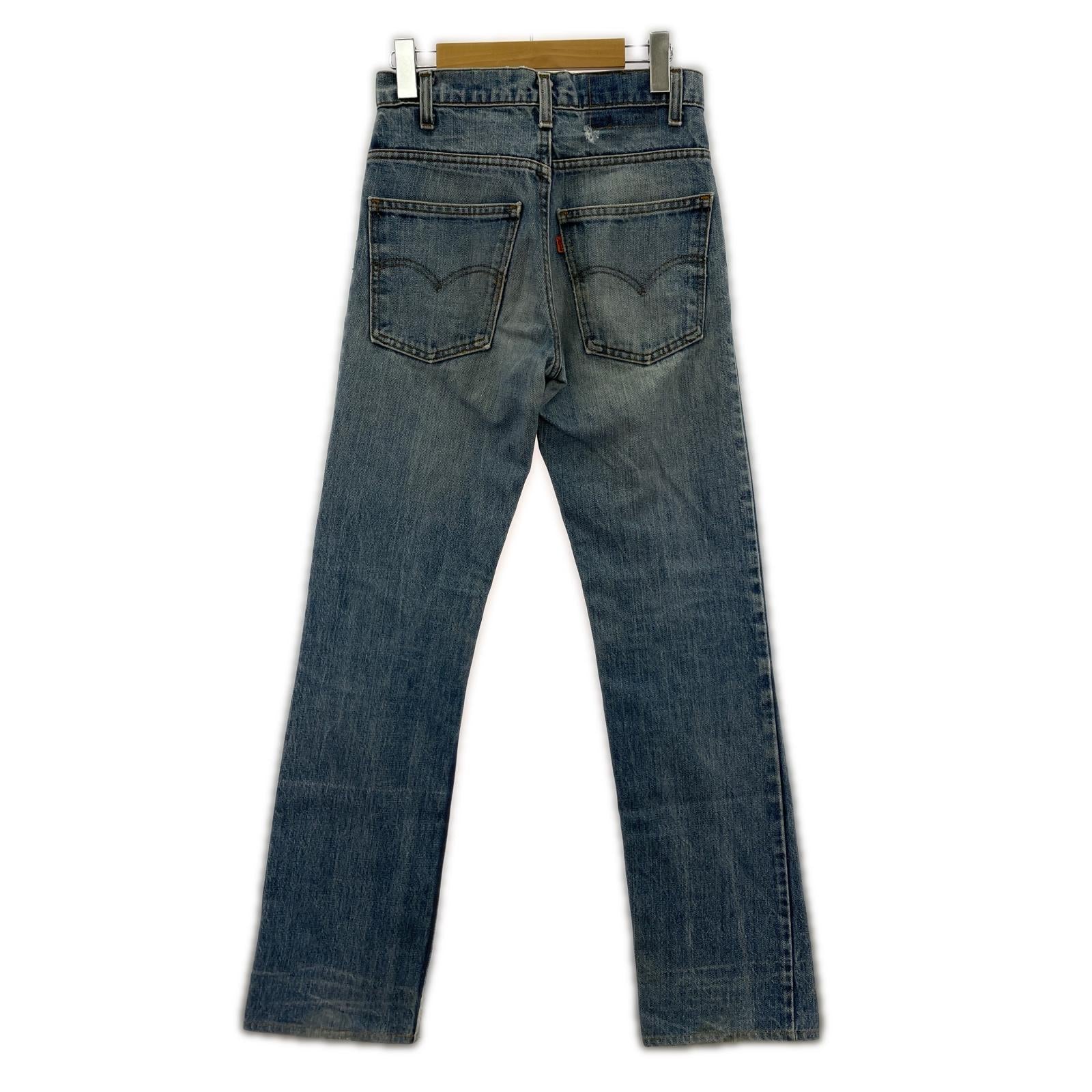 パンツ 80s ブーツカット ボタン裏532 オレンジタブ ブルー