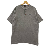 半袖Ｔシャツ ヘンリーネック オーバルロゴ グレー グレー