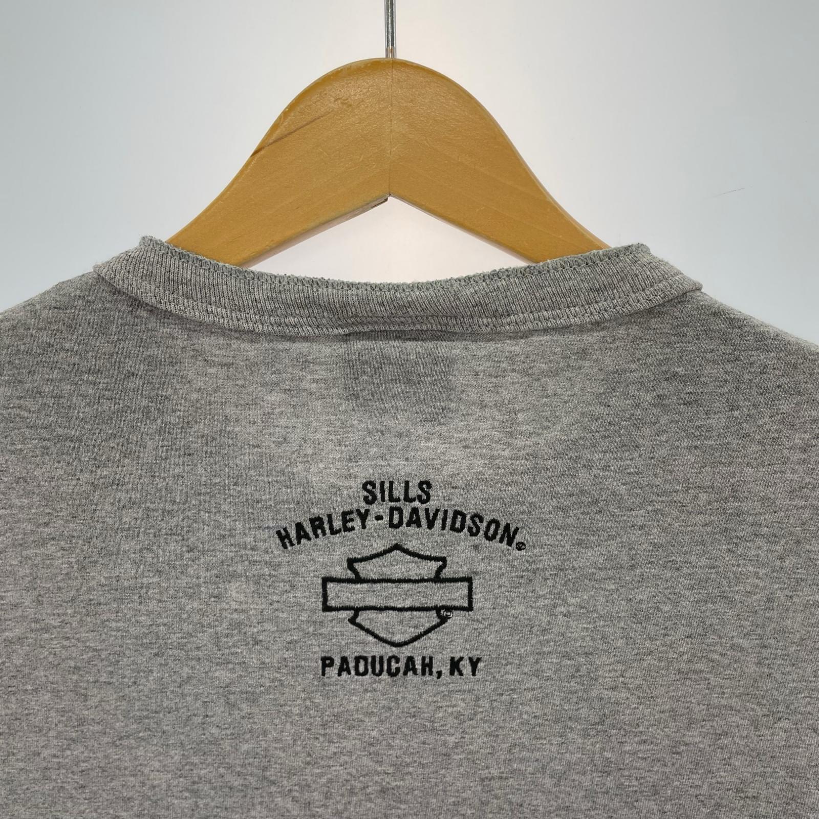 半袖Ｔシャツ ヘンリーネック オーバルロゴ グレー グレー