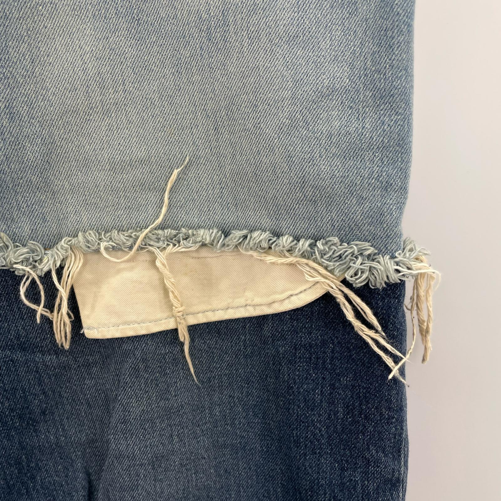 パンツ LAYERED DENIM PANTS ※カットオフ 1 ブルー