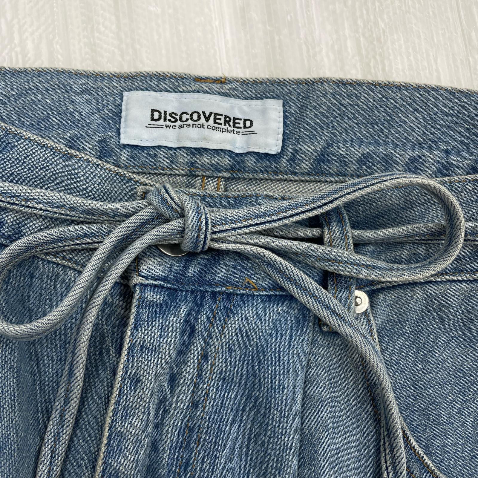 パンツ LAYERED DENIM PANTS ※カットオフ 1 ブルー