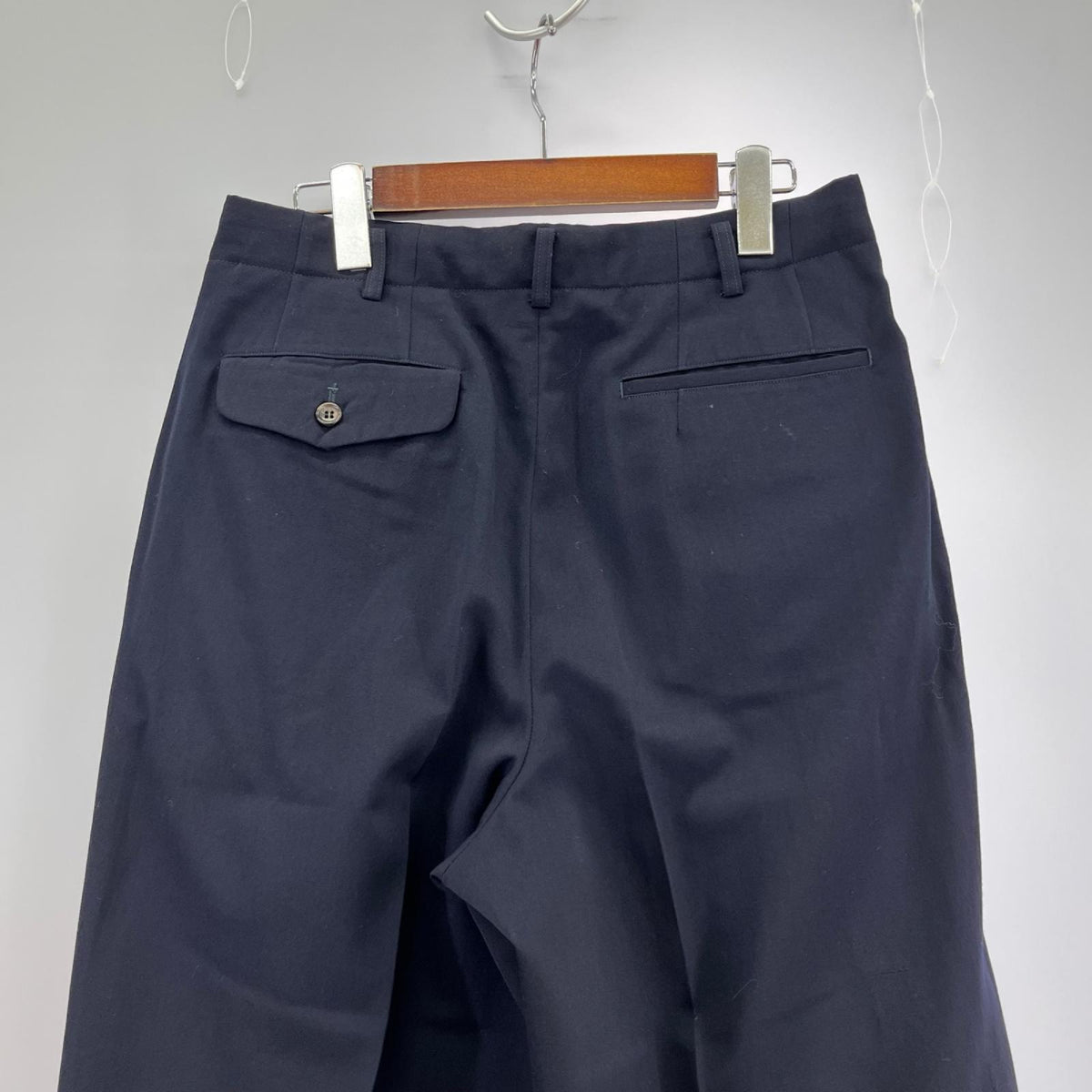 パンツ 90s 2ﾀｯｸｽﾗｯｸｽ ﾈｲﾋﾞｰ S S ネイビー