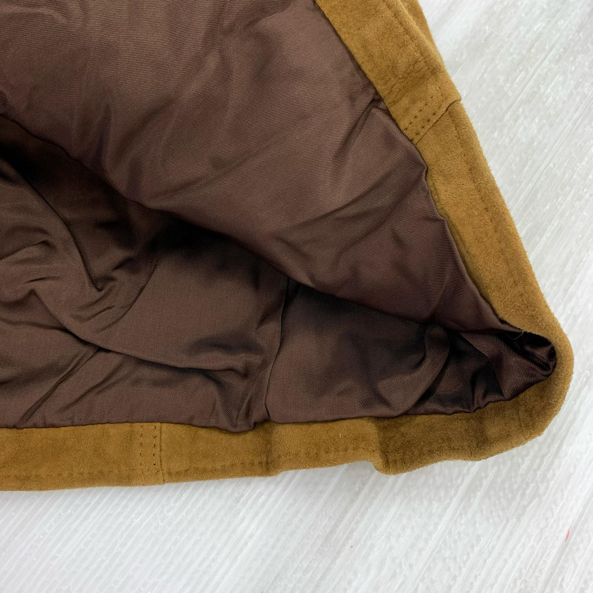 レザージャケット CAR COAT ｽｳｪｰﾄﾞ 茶 40 ブラウン