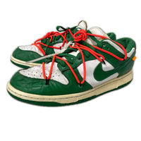 スニーカー ×Off-White Dunk Low White/Pine Green