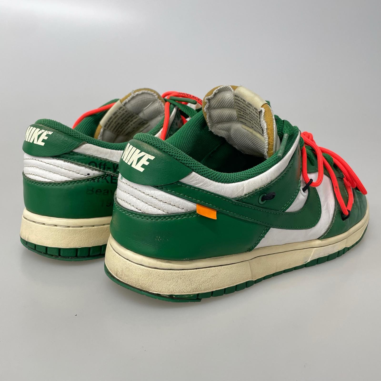 スニーカー ×Off-White Dunk Low White/Pine Green
