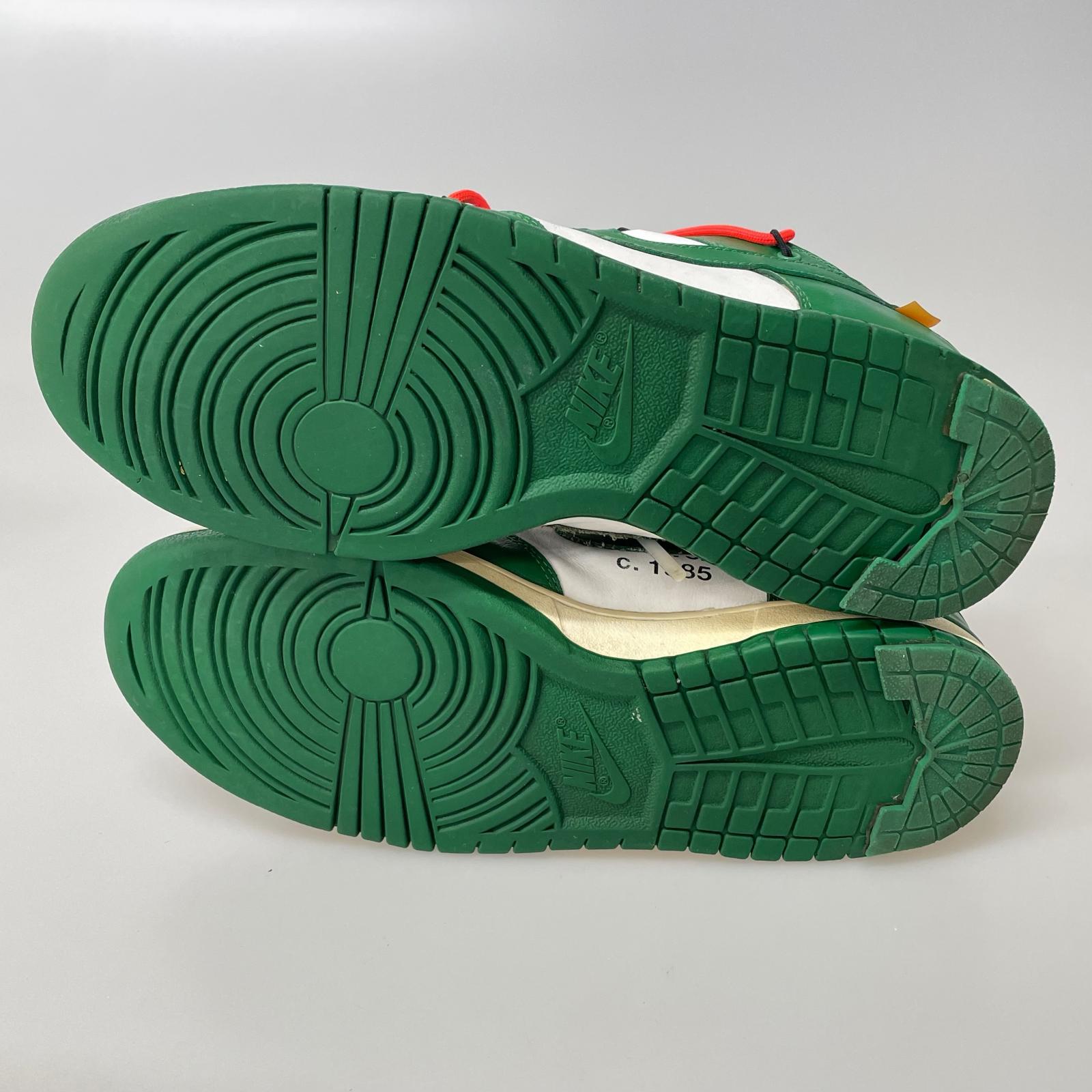 スニーカー ×Off-White Dunk Low White/Pine Green