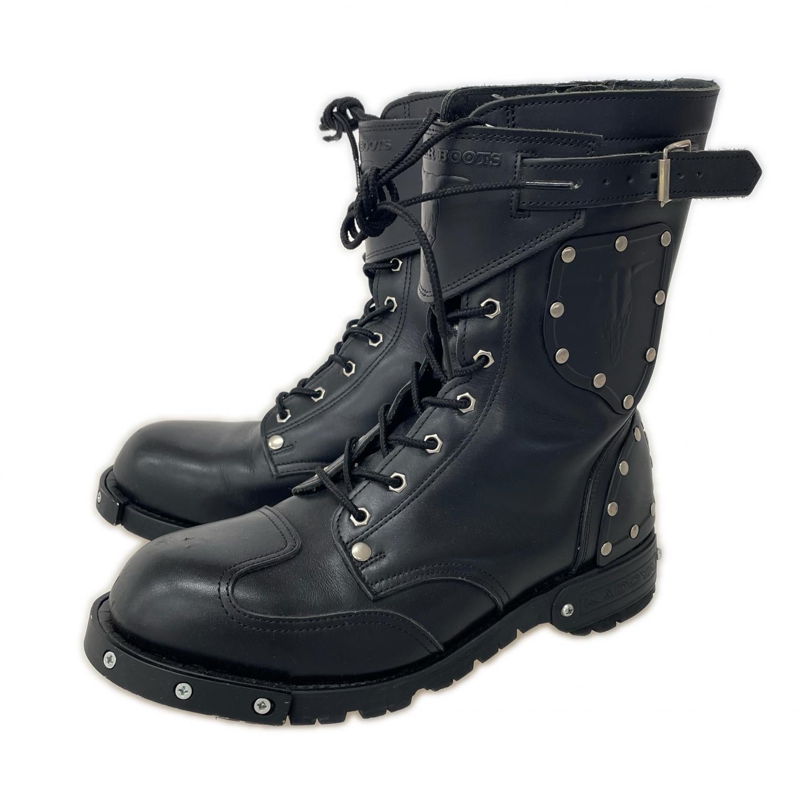 ブーツ KADOYA HAMMER BOOTS SHORT 黒 26.5cm 26.5cm (US8 1/2 UK8 EU43) ブラック