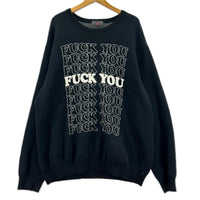 ニット x HYSTERIC GLAMOUR ﾌﾞﾗｯｸ　XL ブラック