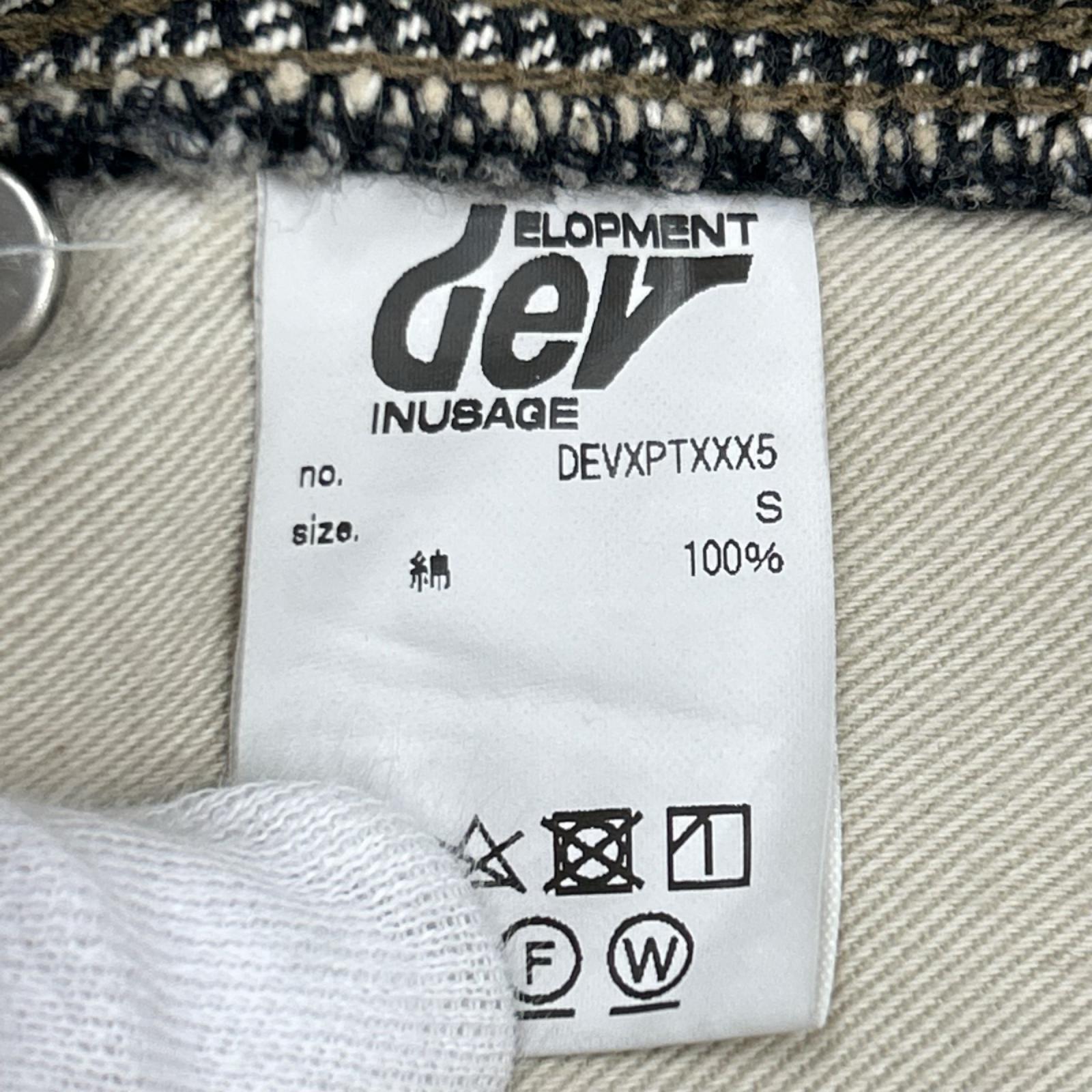 デニムパンツ DEVINUSAGE WORK DENIM PANTS XXX1 ダブルニーデニム S S ブラック