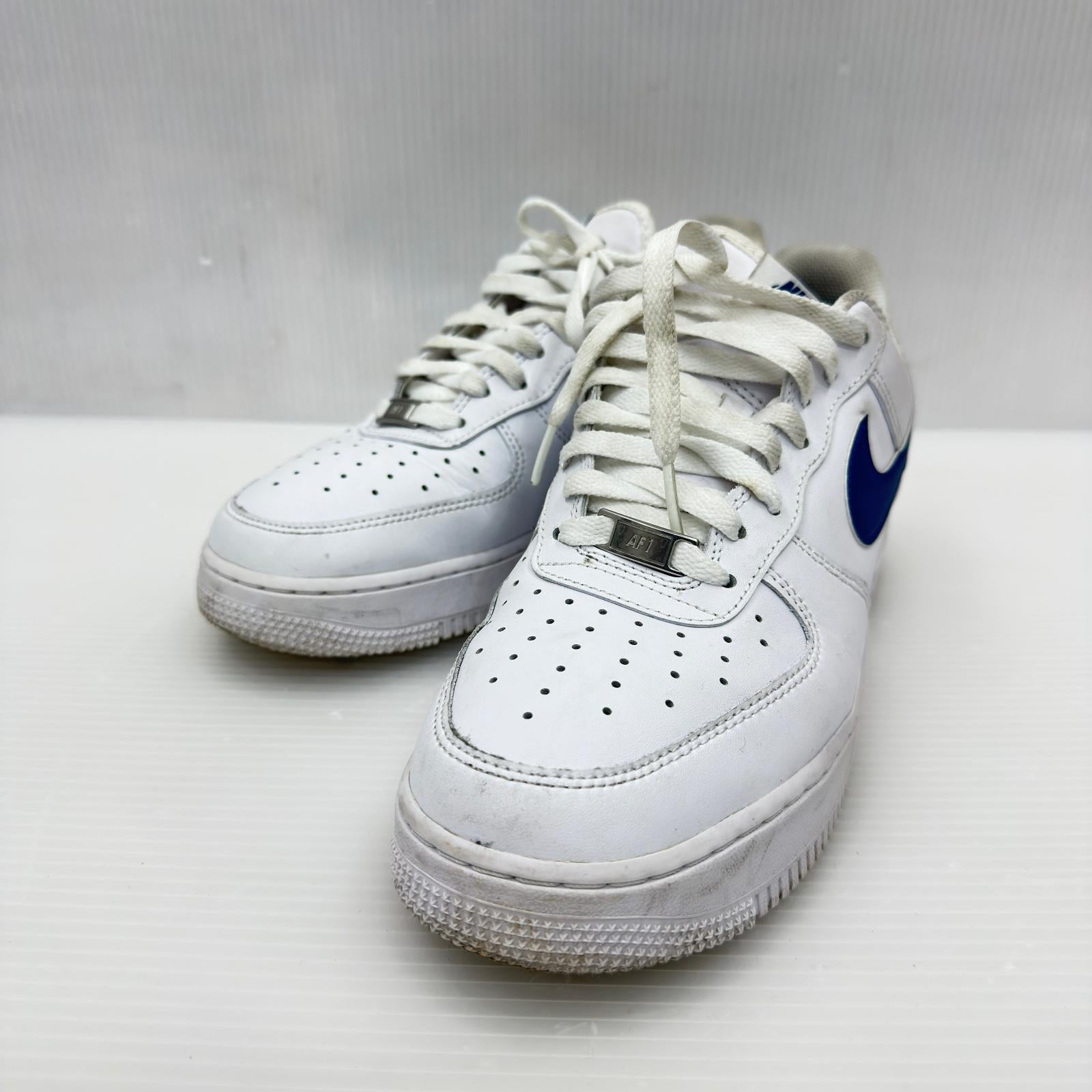 スニーカー Air FORCE 1 07 Men's 白青 27.5cm 27