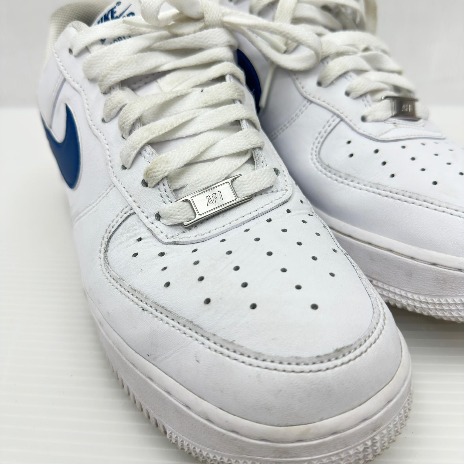 スニーカー Air FORCE 1 07 Men's 白青 27.5cm 27