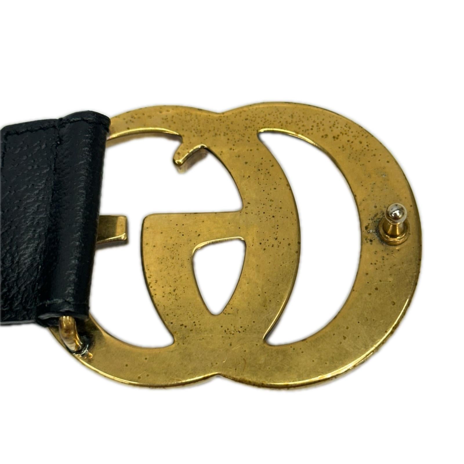 GUCCI/40831/GGマーモント/レザーベルト