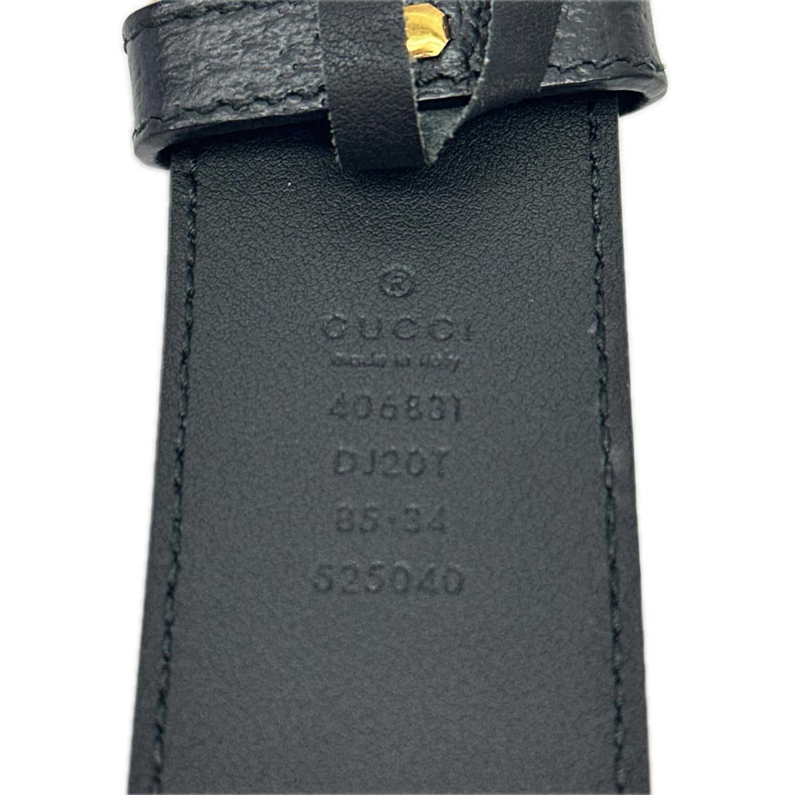 GUCCI/40831/GGマーモント/レザーベルト