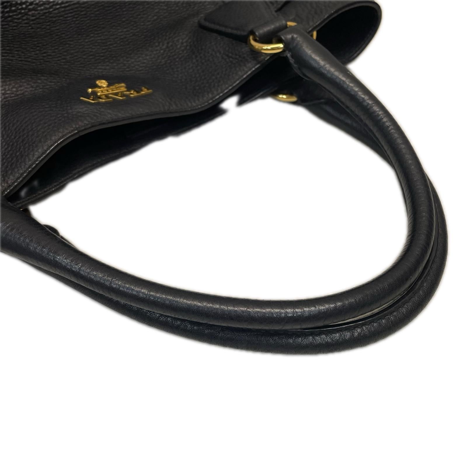 PRADA ヴィッテロダイノレザー　ショッピングトートバッグ