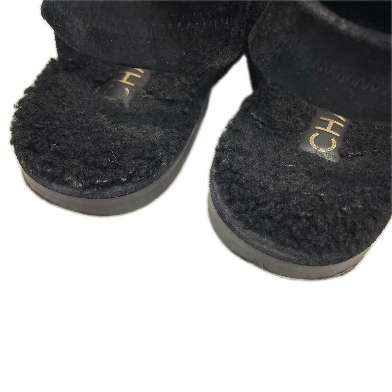 CHANEL ムートンスリングバック　サンダル 23.5cm (US5 1/2 UK5 EU37)