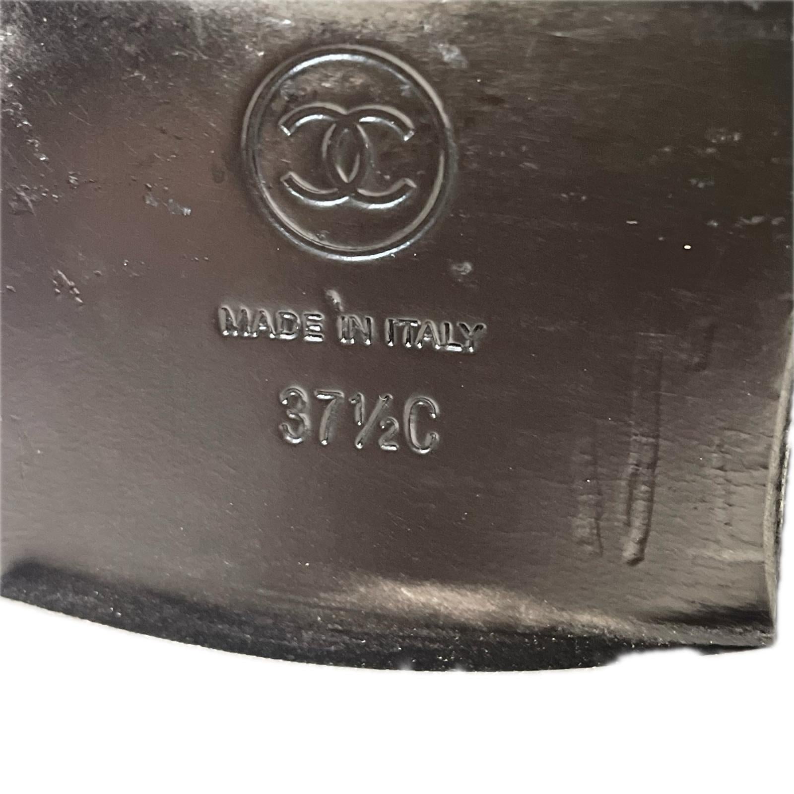 CHANEL ムートンスリングバック　サンダル 23.5cm (US5 1/2 UK5 EU37)