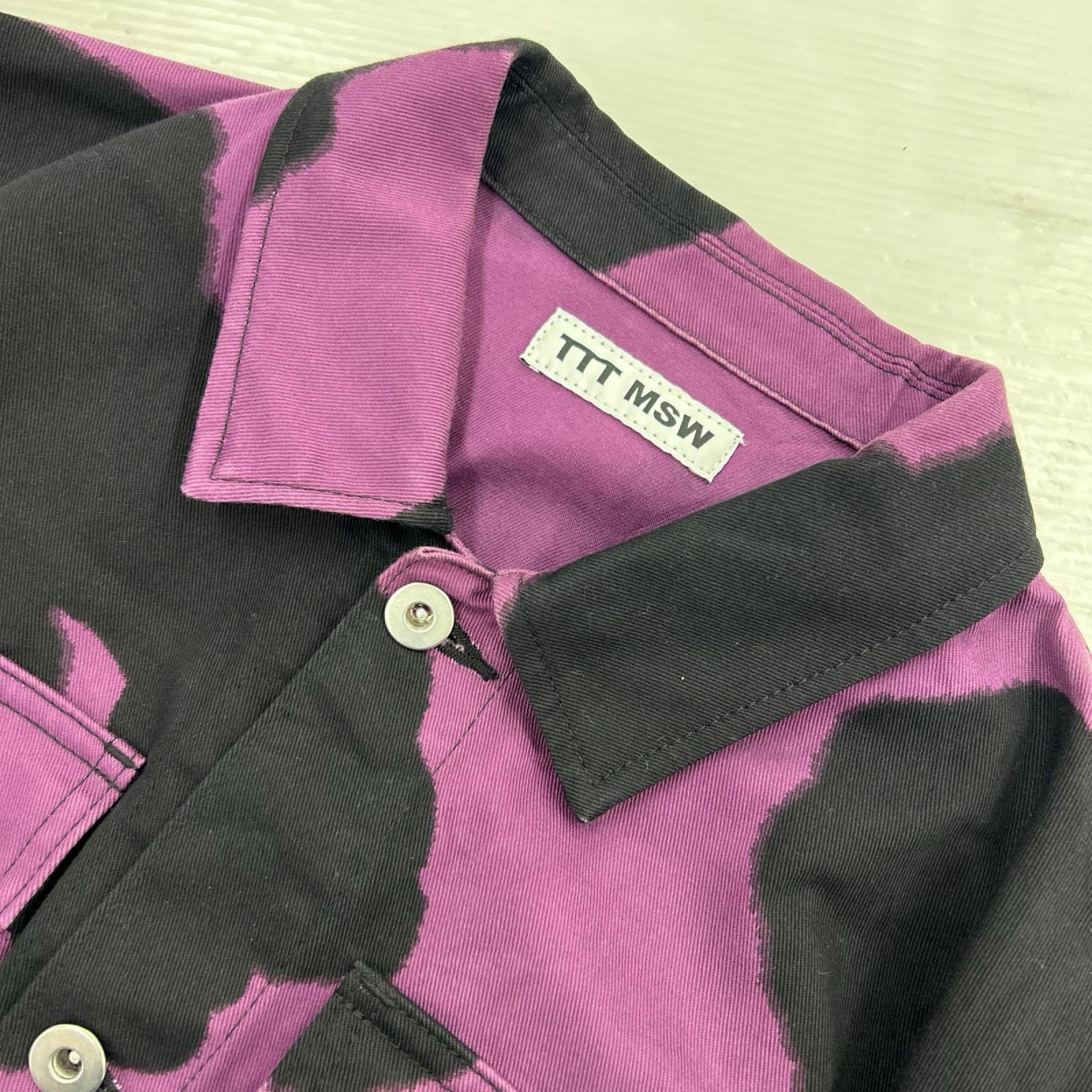 デニムジャケット 21AW Holstein Work Jacket 総柄 (L) L パープル