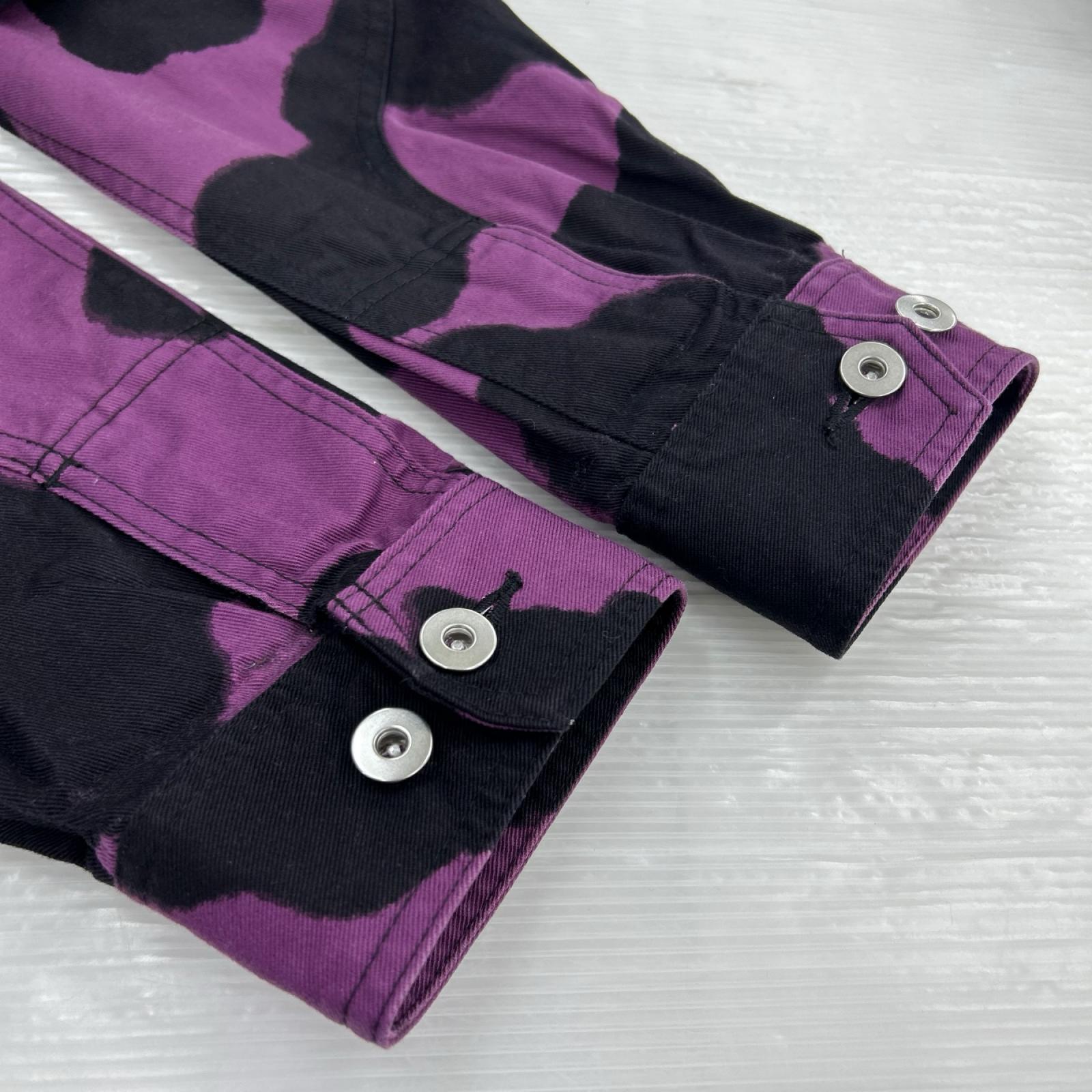 デニムジャケット 21AW Holstein Work Jacket 総柄 (L) L パープル