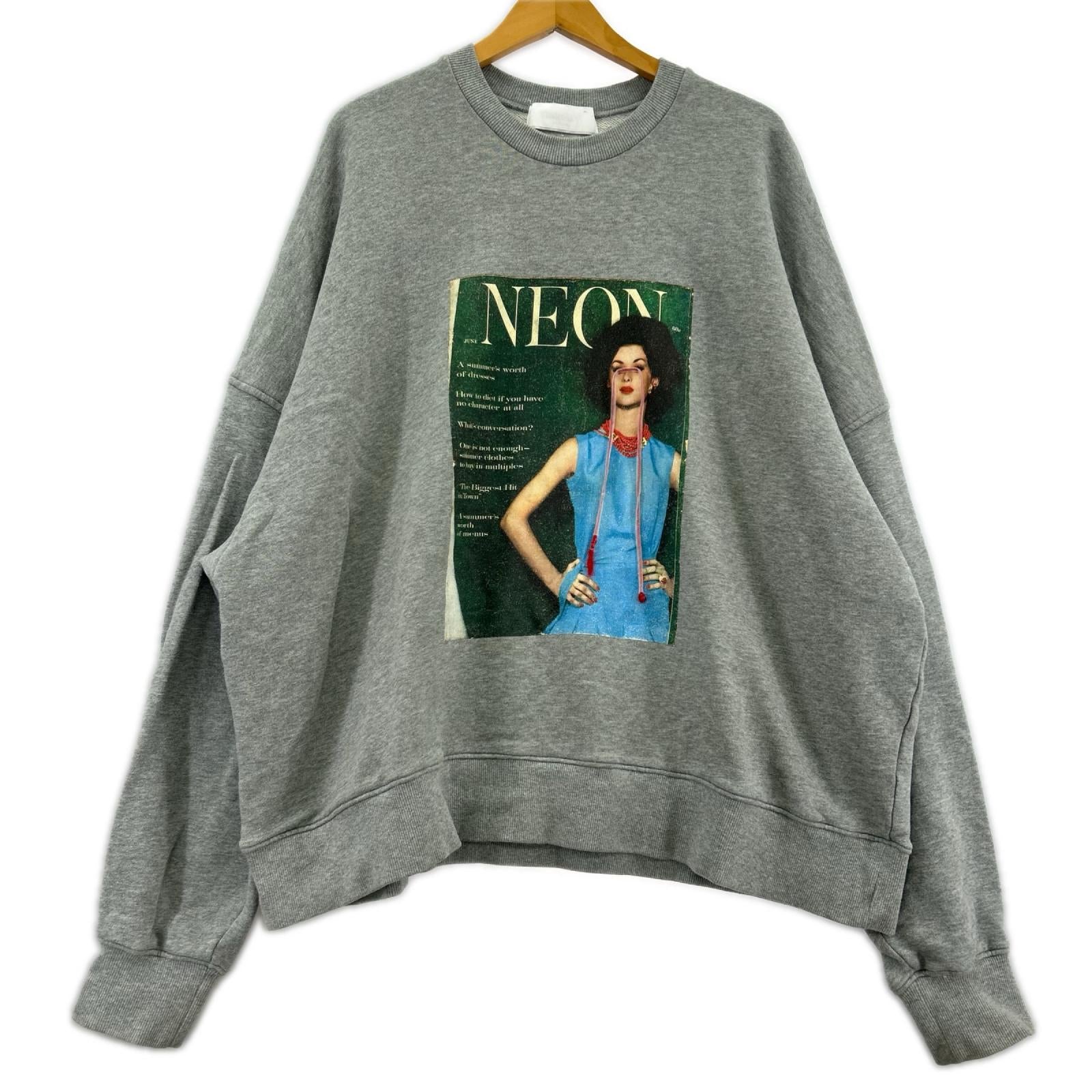 スウェット NEONSIGN Ne Quilted Moderned Girl ｸﾞﾚｰ 44 グレー