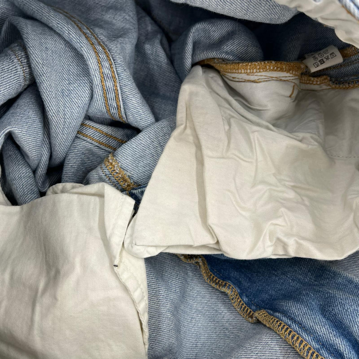 デニムパンツ THE DENIM LOOSE FIT VINTAGE/4 4 ブルー