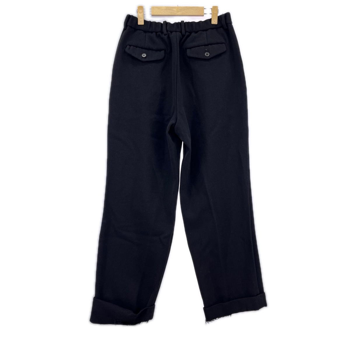 パンツ DOUBLE PLEATED CLASSIC WIDE TROUSERS/3 3 ブラック