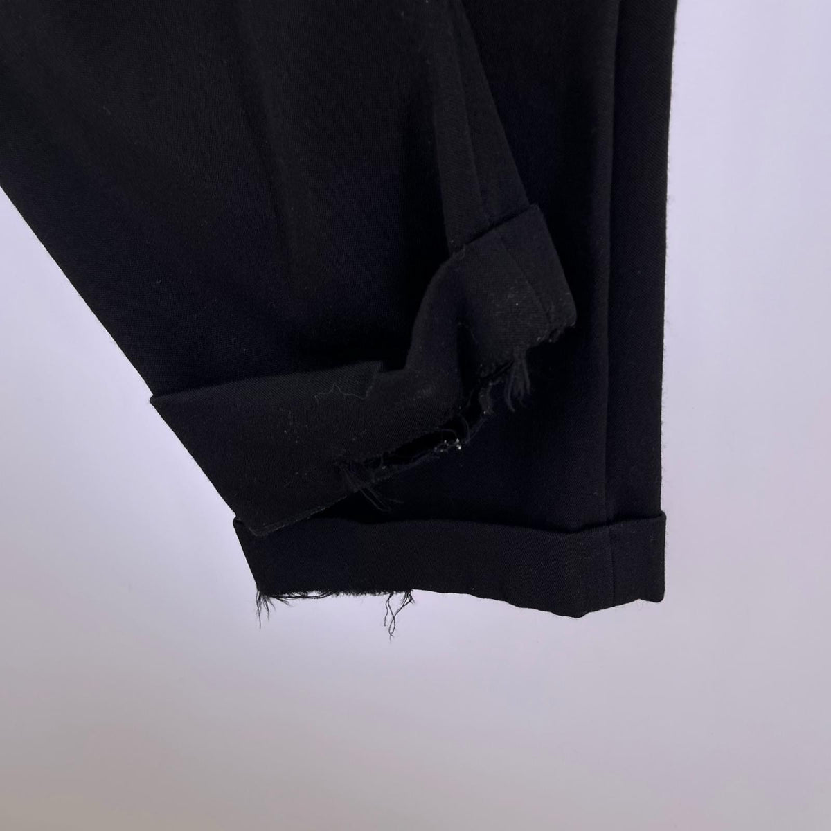パンツ DOUBLE PLEATED CLASSIC WIDE TROUSERS/3 3 ブラック