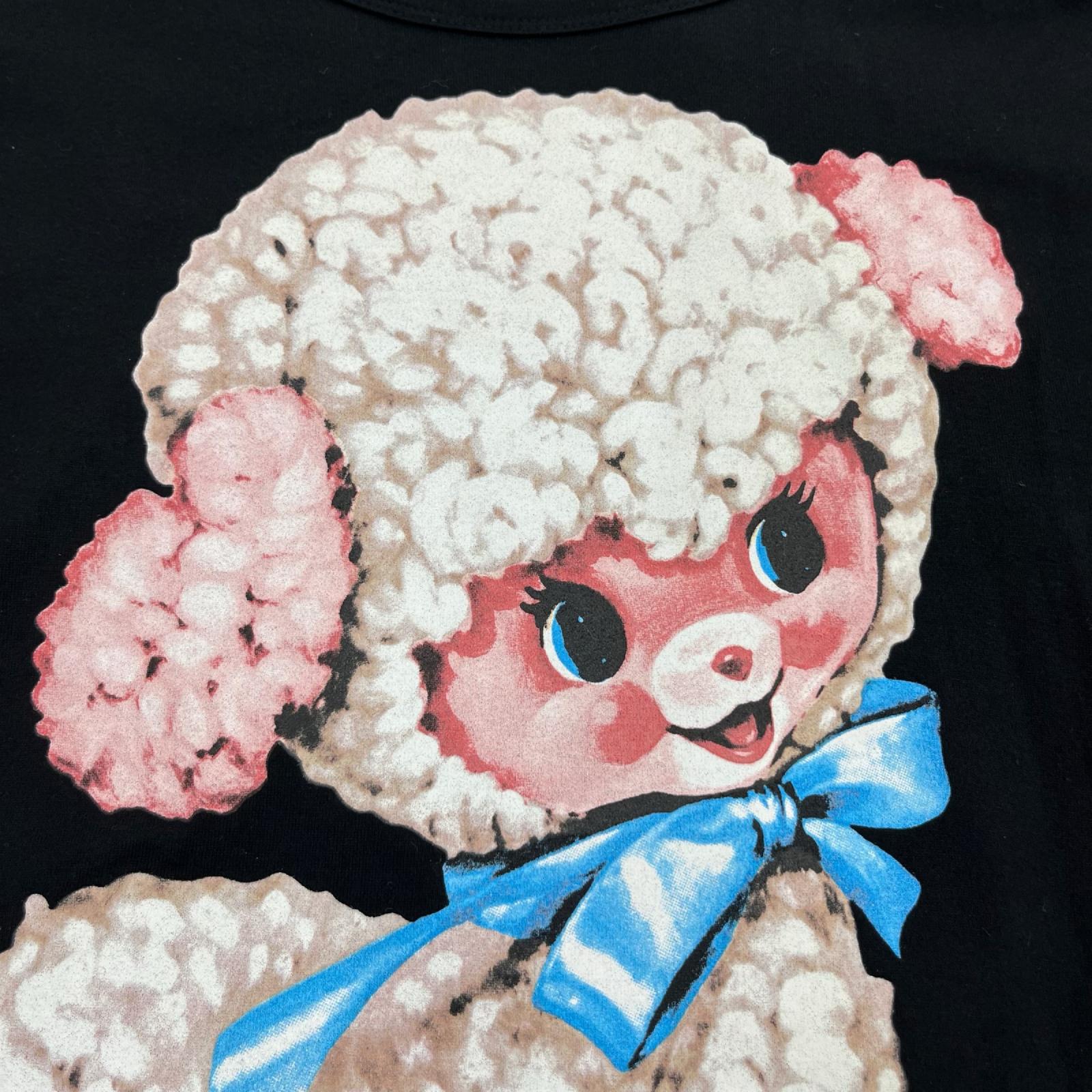 半袖Ｔシャツ 羊 黒 ブラック