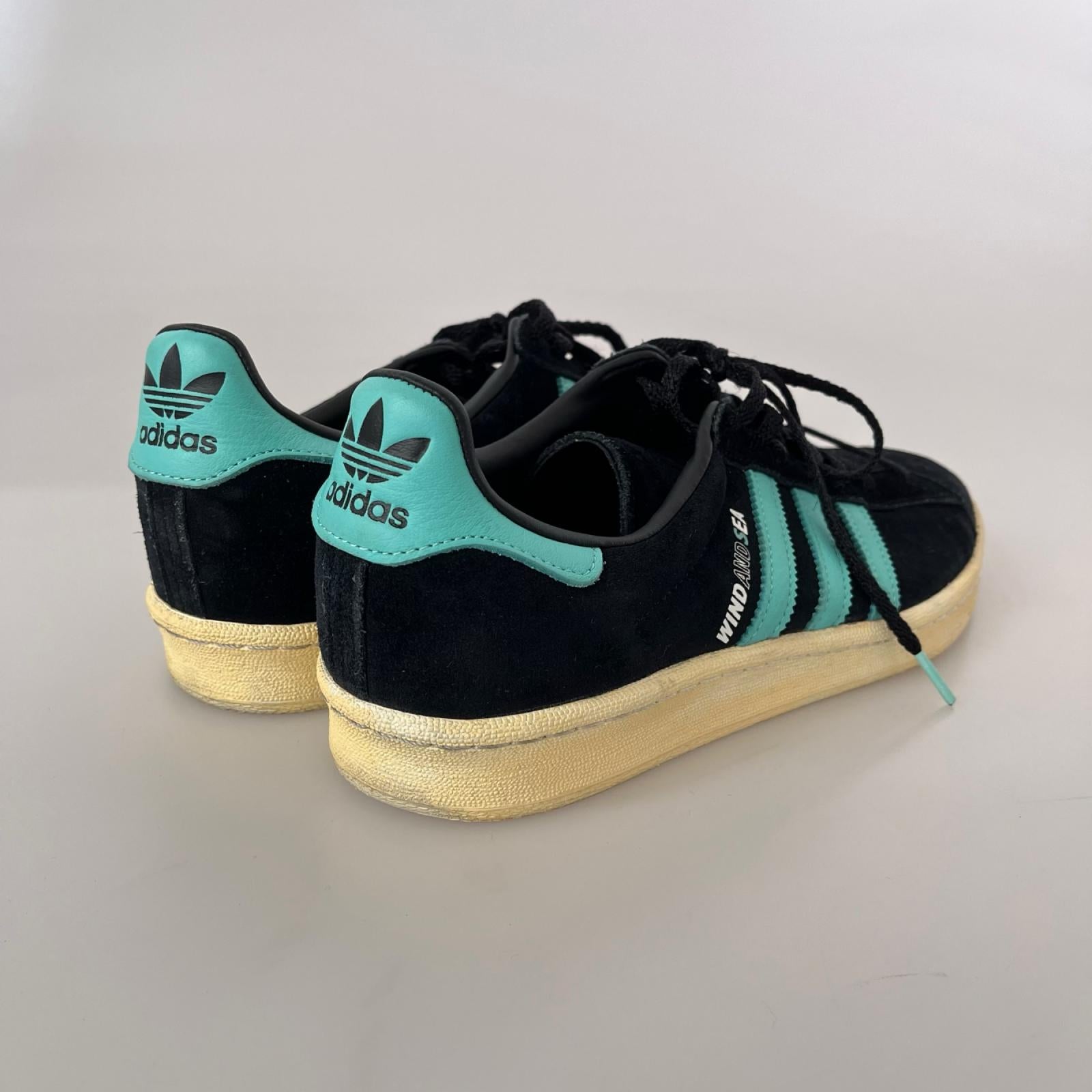 スニーカー ｘWIND&SEA CAMPUS 80s 27.5cm (US9 1/2 UK9 EU45) ブラック
