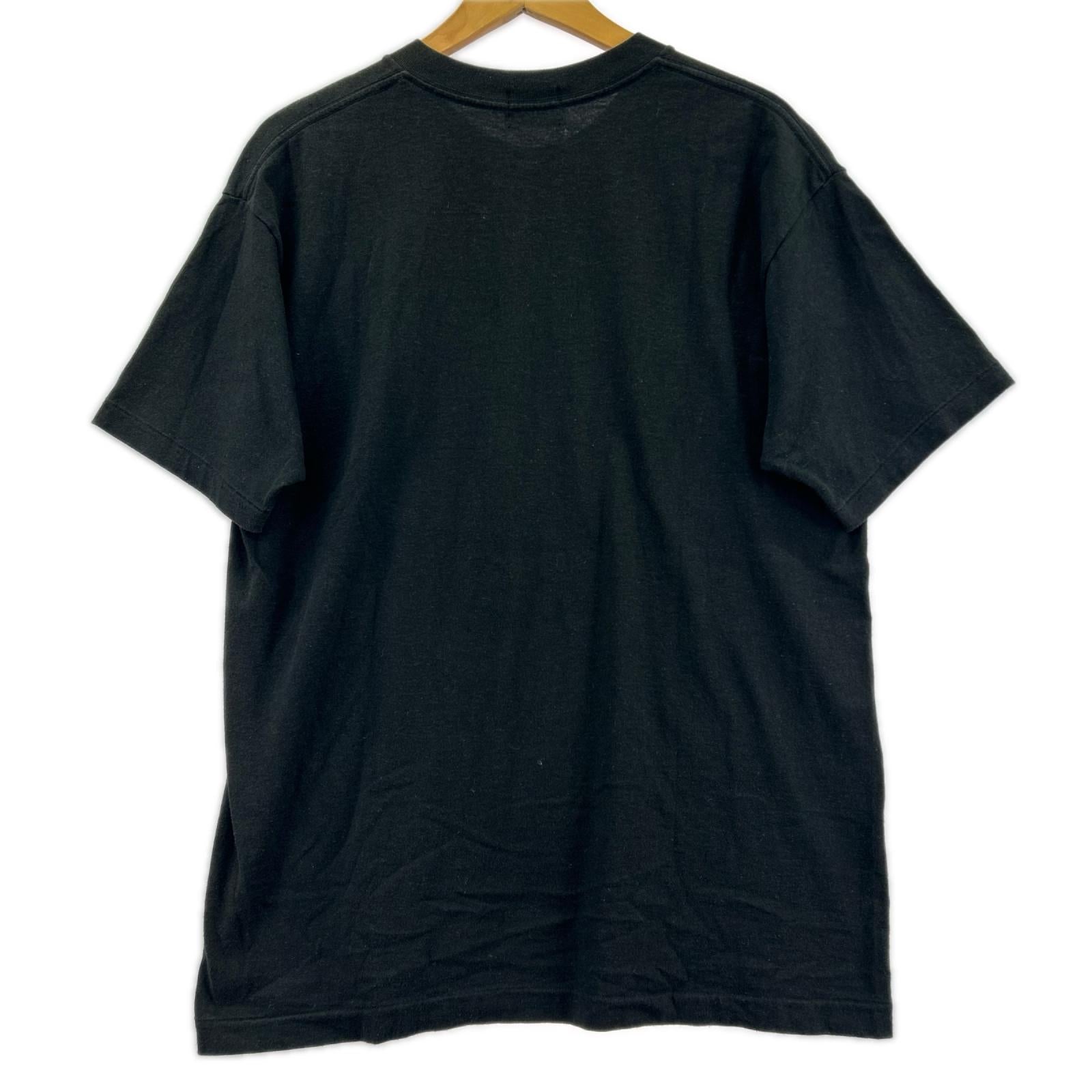 半袖Ｔシャツ 90s HDC社 ﾚｰｼﾝｸﾞﾛｺﾞ L ブラック