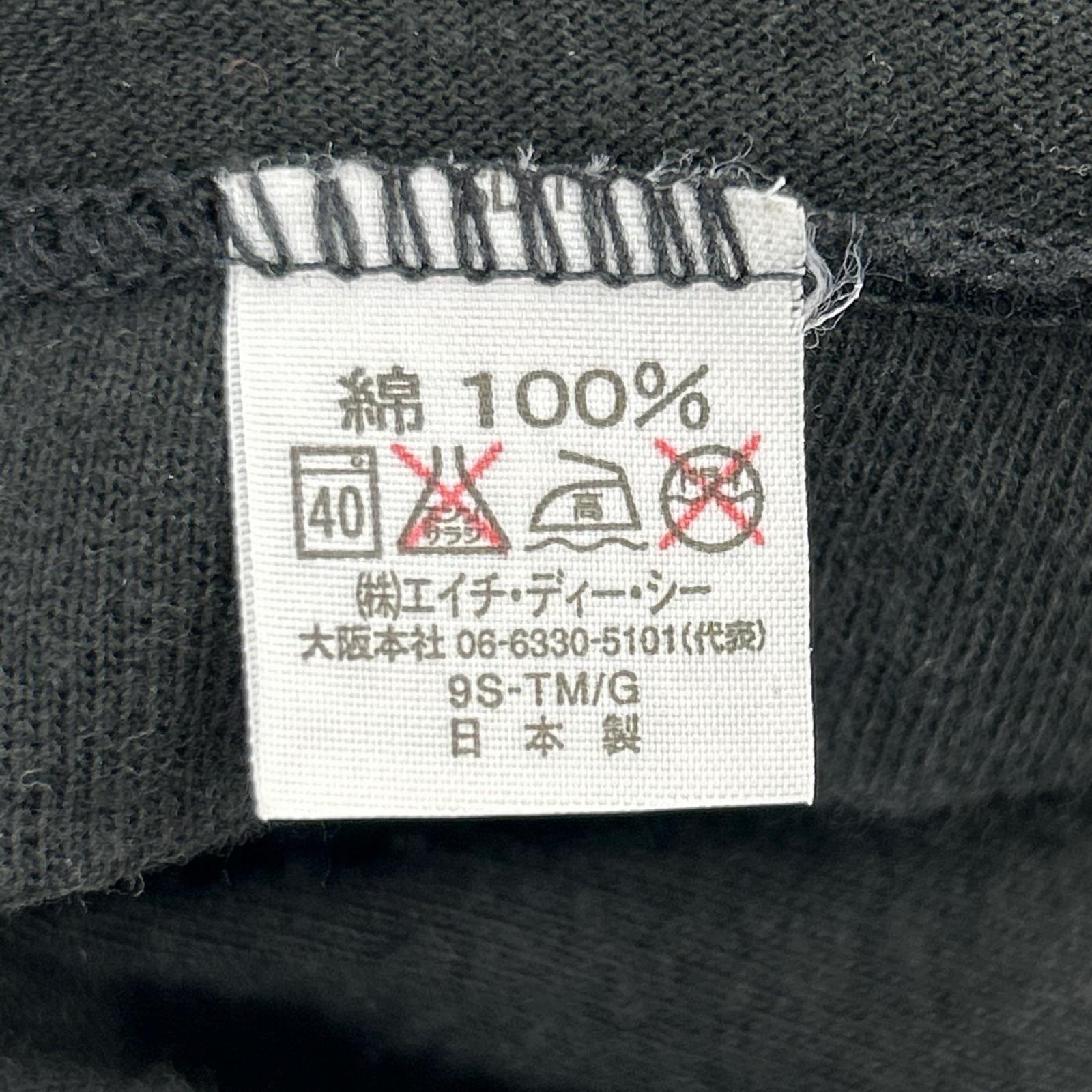 半袖Ｔシャツ 90s HDC社 ﾚｰｼﾝｸﾞﾛｺﾞ L ブラック