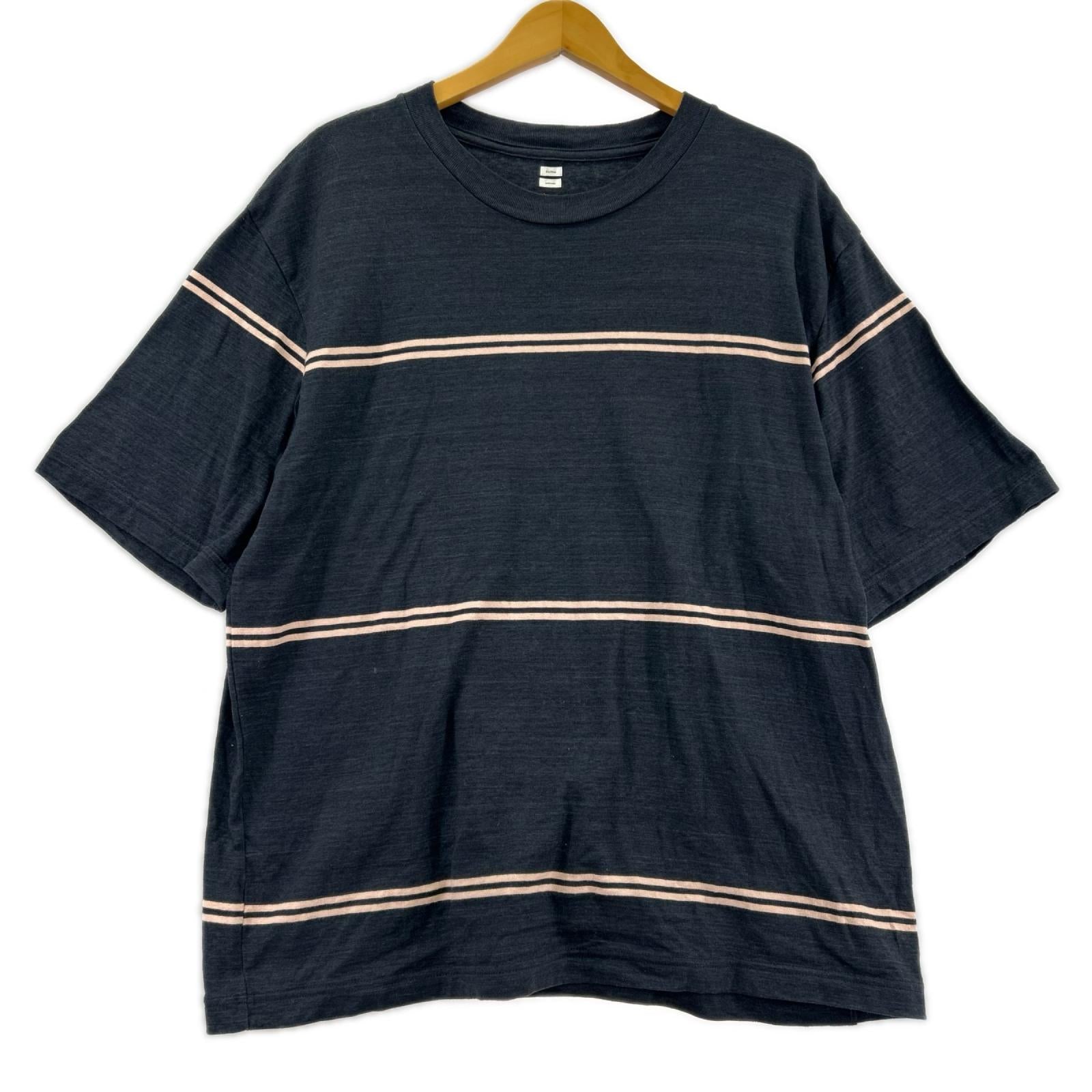 半袖Ｔシャツ C/NAPP Border Plain Tee 2 ブラック