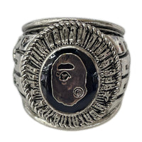 リング・指輪 BAPE COLLEGE RING APE HEAD シルバー