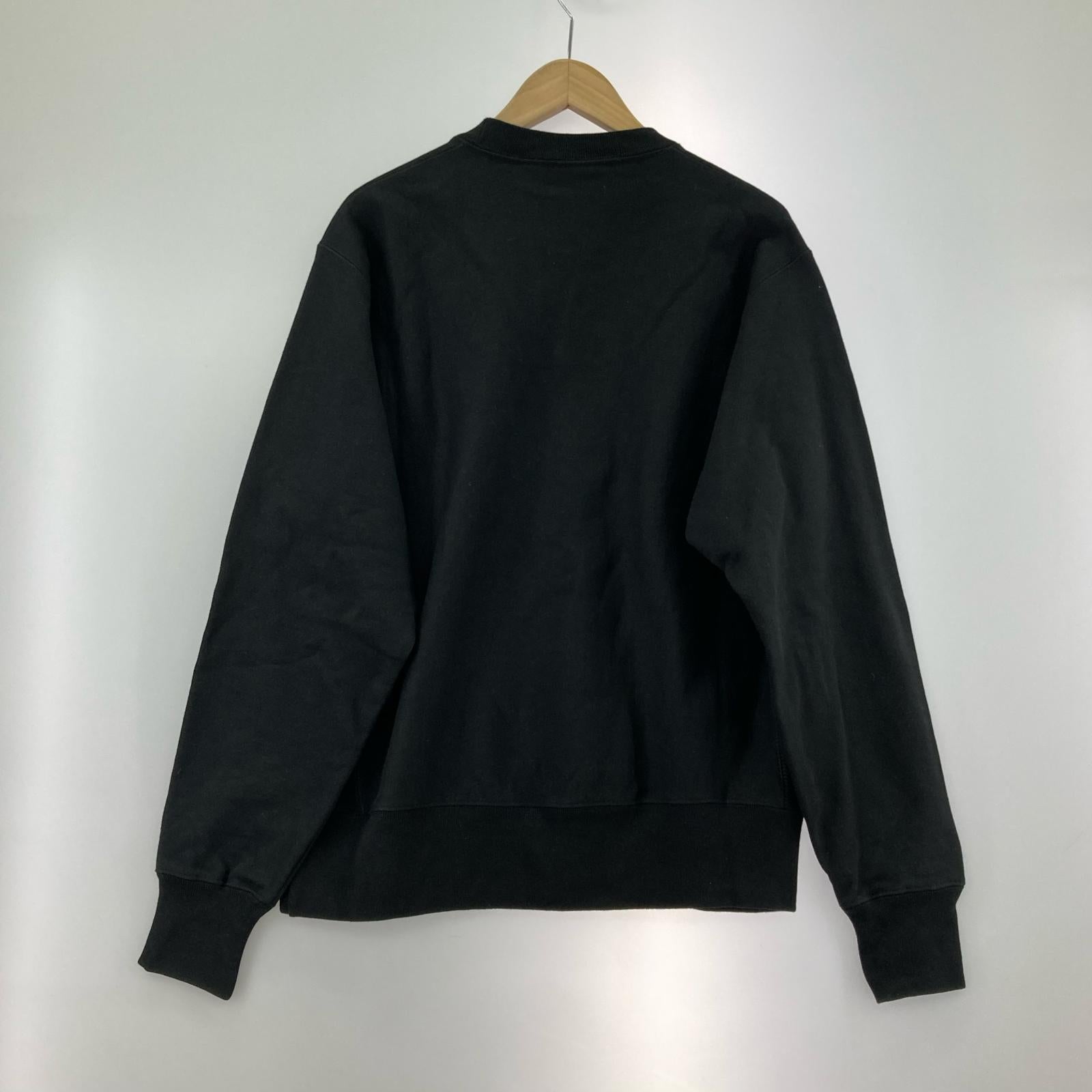 スウェット REVERSE WEAVE 青単タグ 裏起毛 無地 黒　XL ブラック