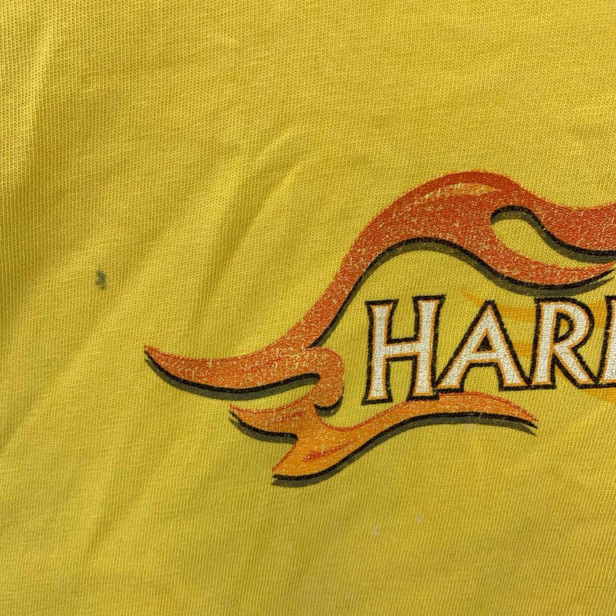 半袖Ｔシャツ ﾌｧｲﾔｰﾛｺﾞ ﾌﾟﾘﾝﾄTEE 黄色 イエロー