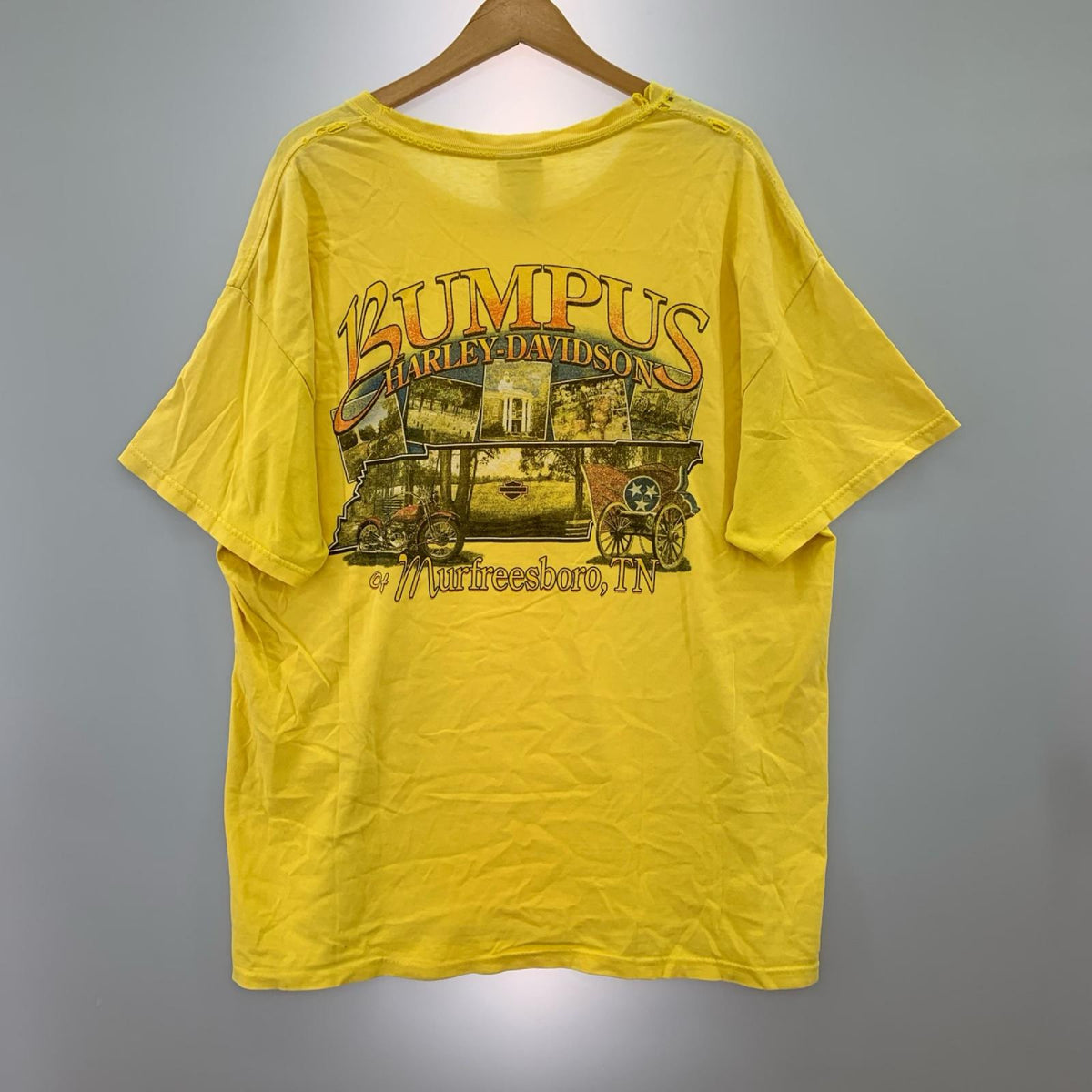 半袖Ｔシャツ ﾌｧｲﾔｰﾛｺﾞ ﾌﾟﾘﾝﾄTEE 黄色 イエロー