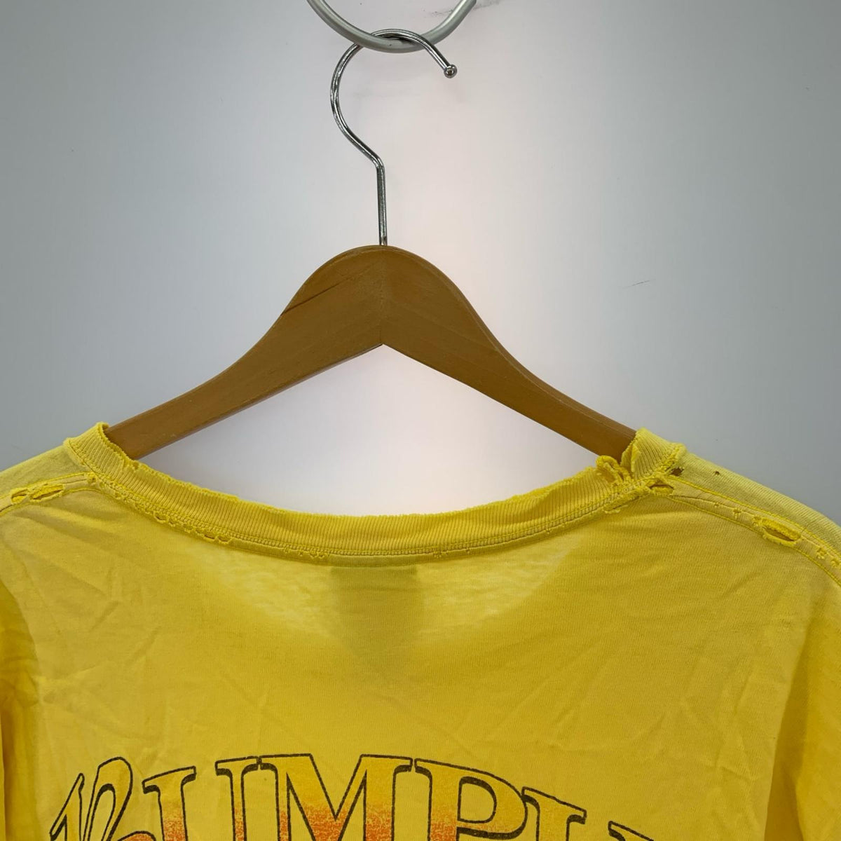 半袖Ｔシャツ ﾌｧｲﾔｰﾛｺﾞ ﾌﾟﾘﾝﾄTEE 黄色 イエロー