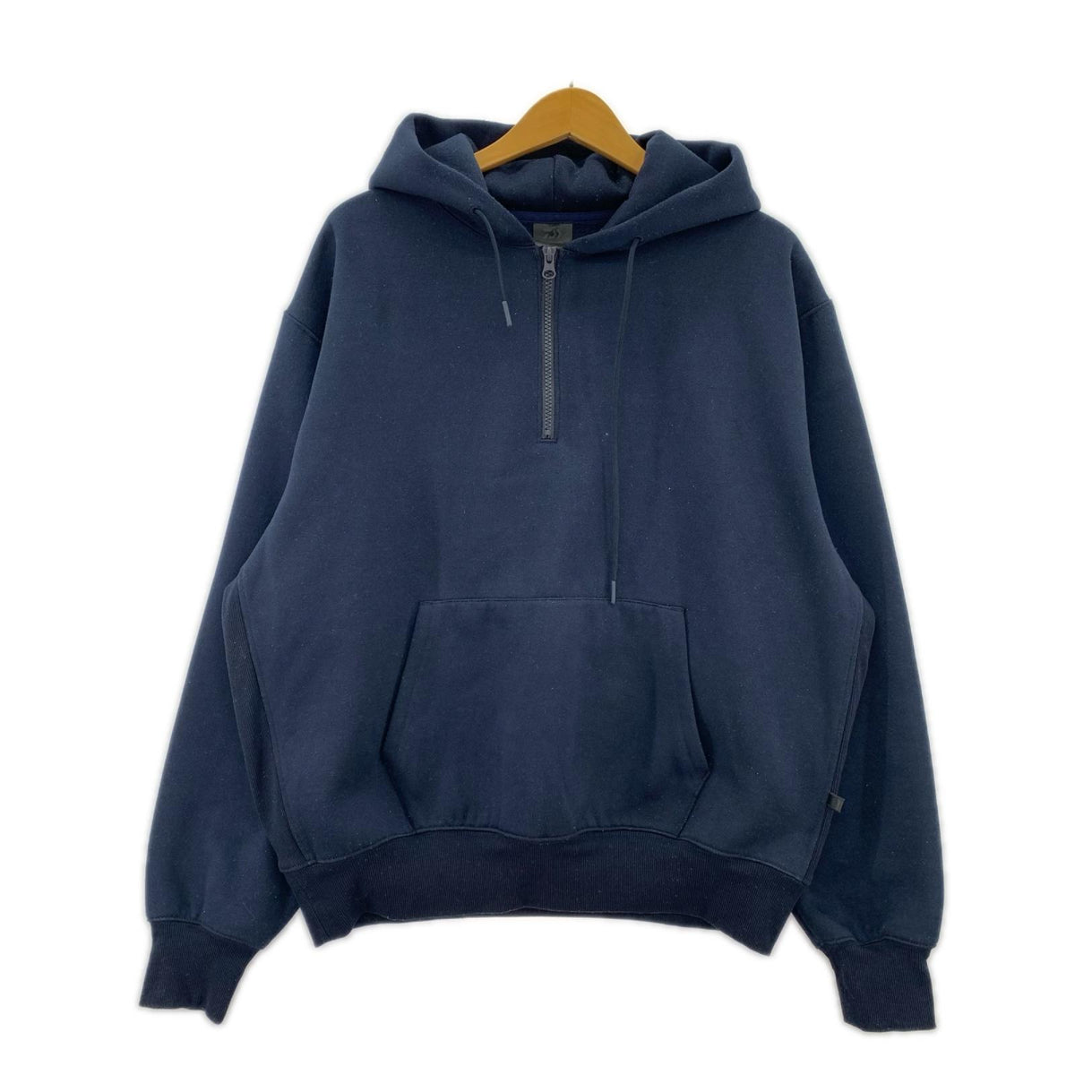パーカー TECH HALF ZIP SWEAT SHIRTS ﾌｰﾃﾞｨ 紺 S ネイビー
