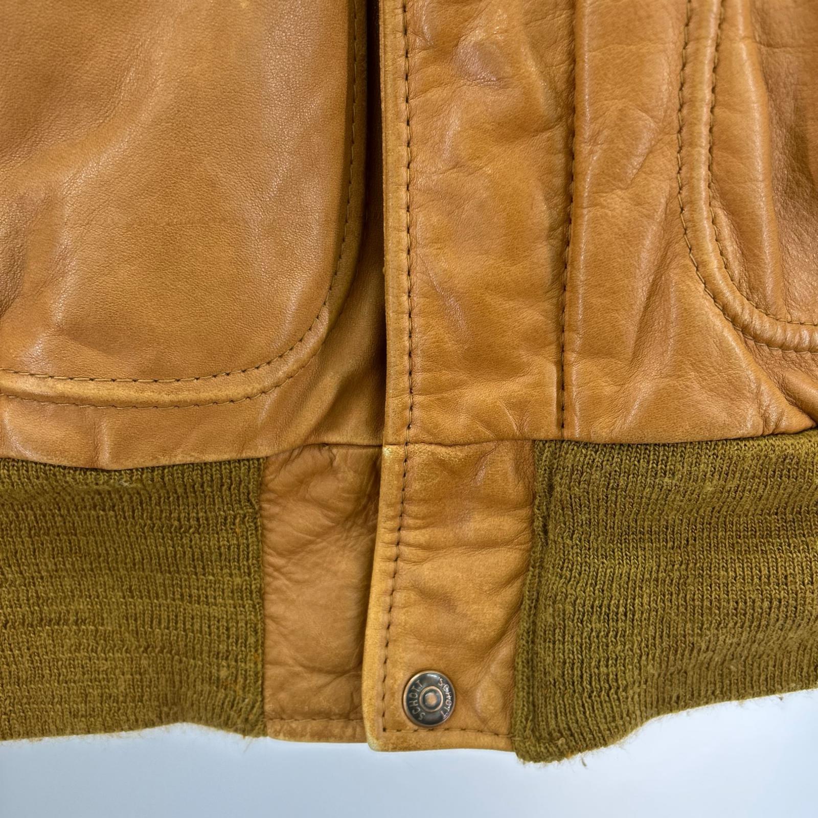 レザージャケット I･S･674･M･S Fraight Jacket 36 CML 36 ブラウン