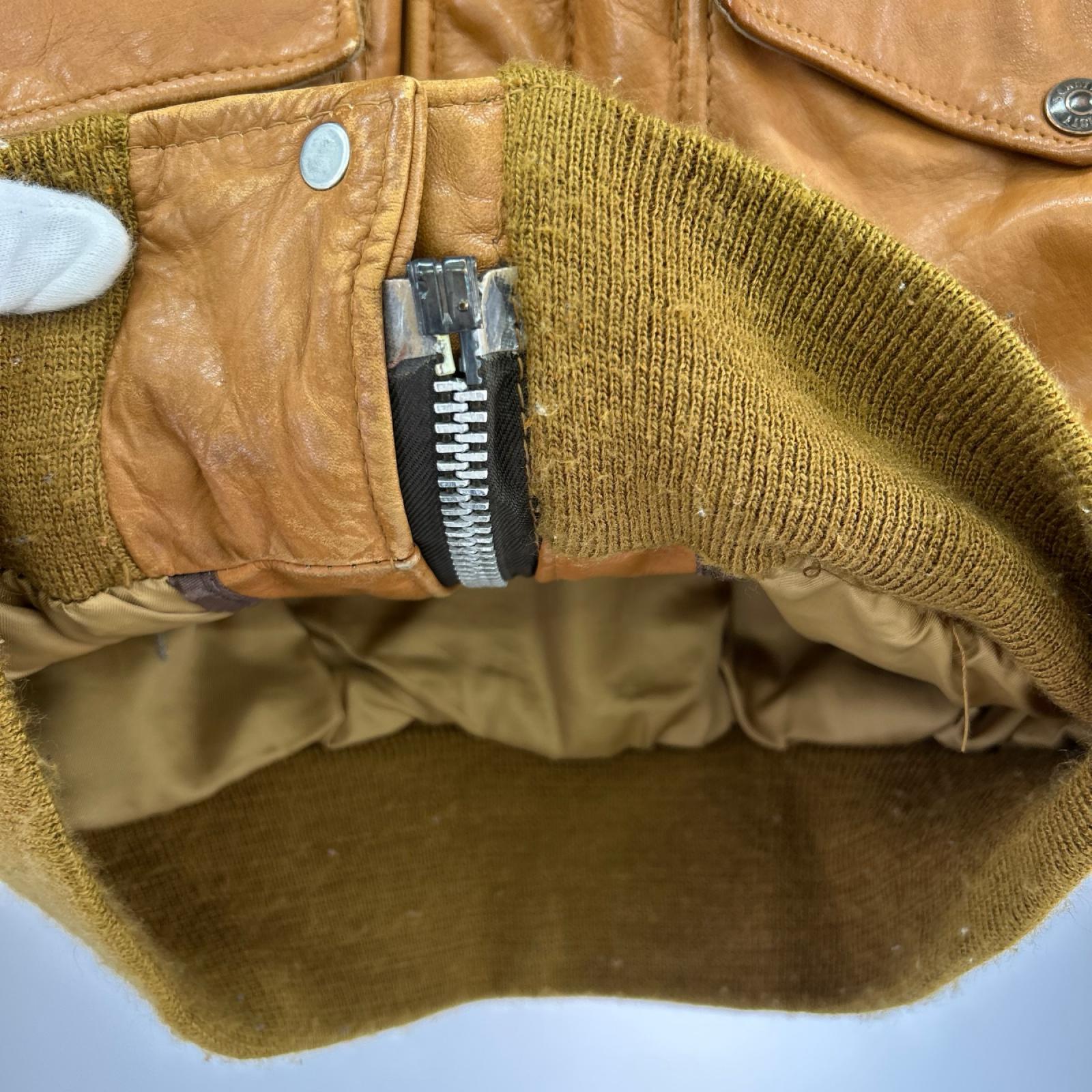レザージャケット I･S･674･M･S Fraight Jacket 36 CML 36 ブラウン