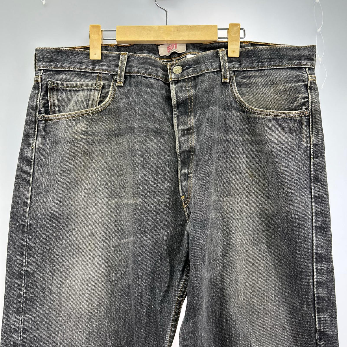 デニムパンツ 501 ﾒｷｼｺ製 ﾌﾞﾗｯｸﾃﾞﾆﾑ W40 40 ブラック