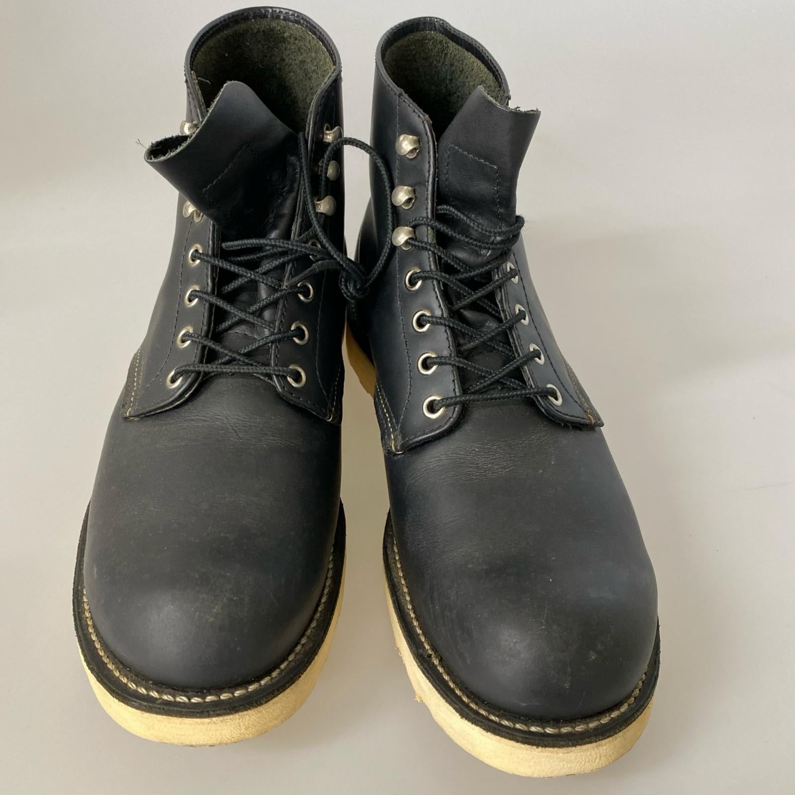 ブーツ RED WING 8165 6-inch Classic Round ブーツ 10 1/2 ブラック 28.5cm (US10 1/2 UK10 EU47) ブラック