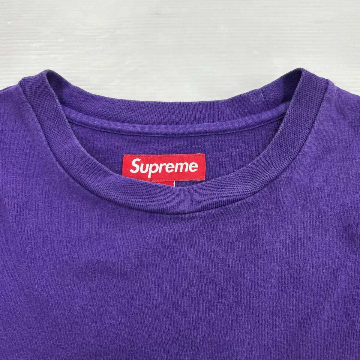 半袖Ｔシャツ Stencil Embroidered tee 紫　L L パープル