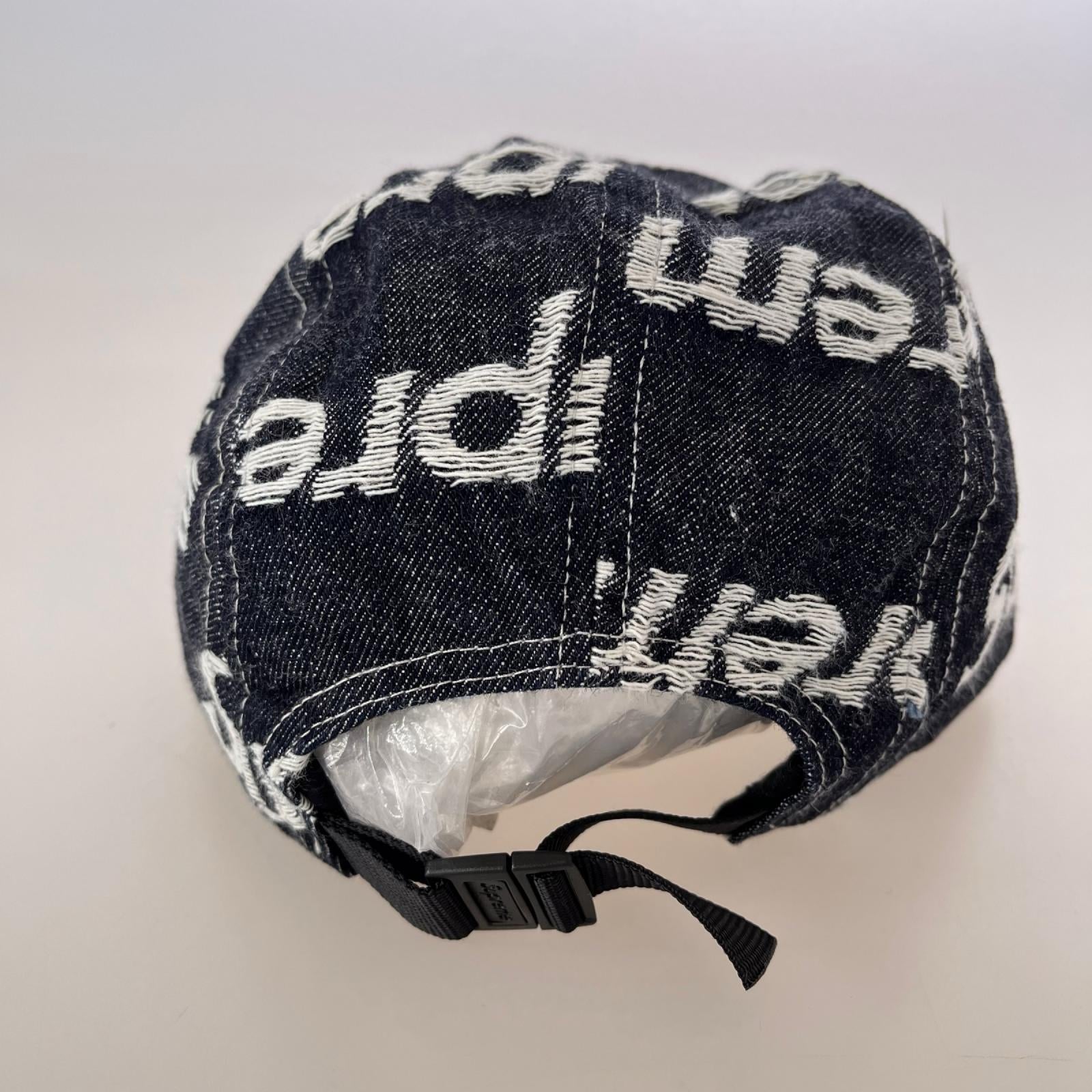 キャップ Jacquard Logos Denim Camp Cap ネイビー