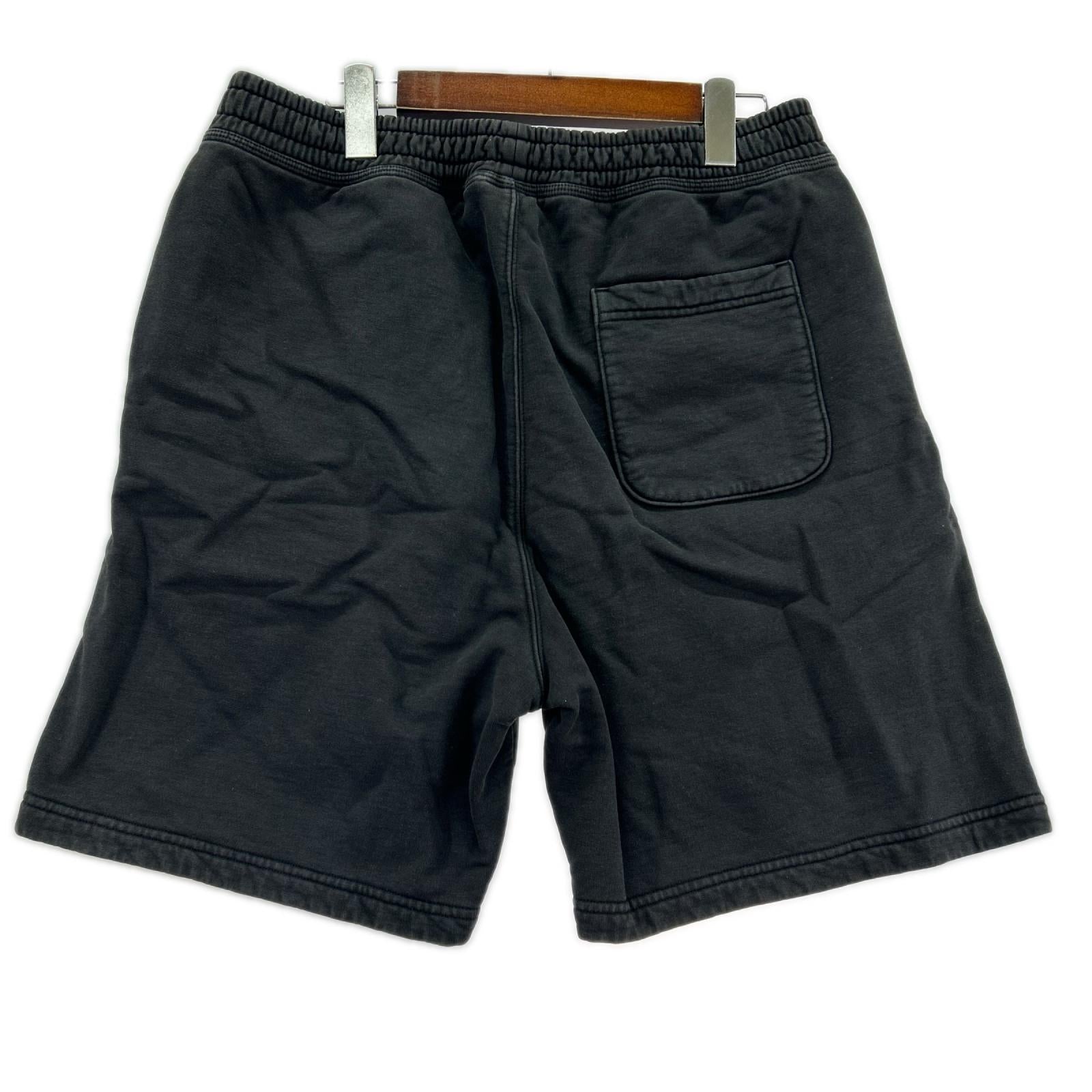 ショートパンツ STUSSY OVERDYED STOCK LOGO SWEAT SHORT (M) M ブラック