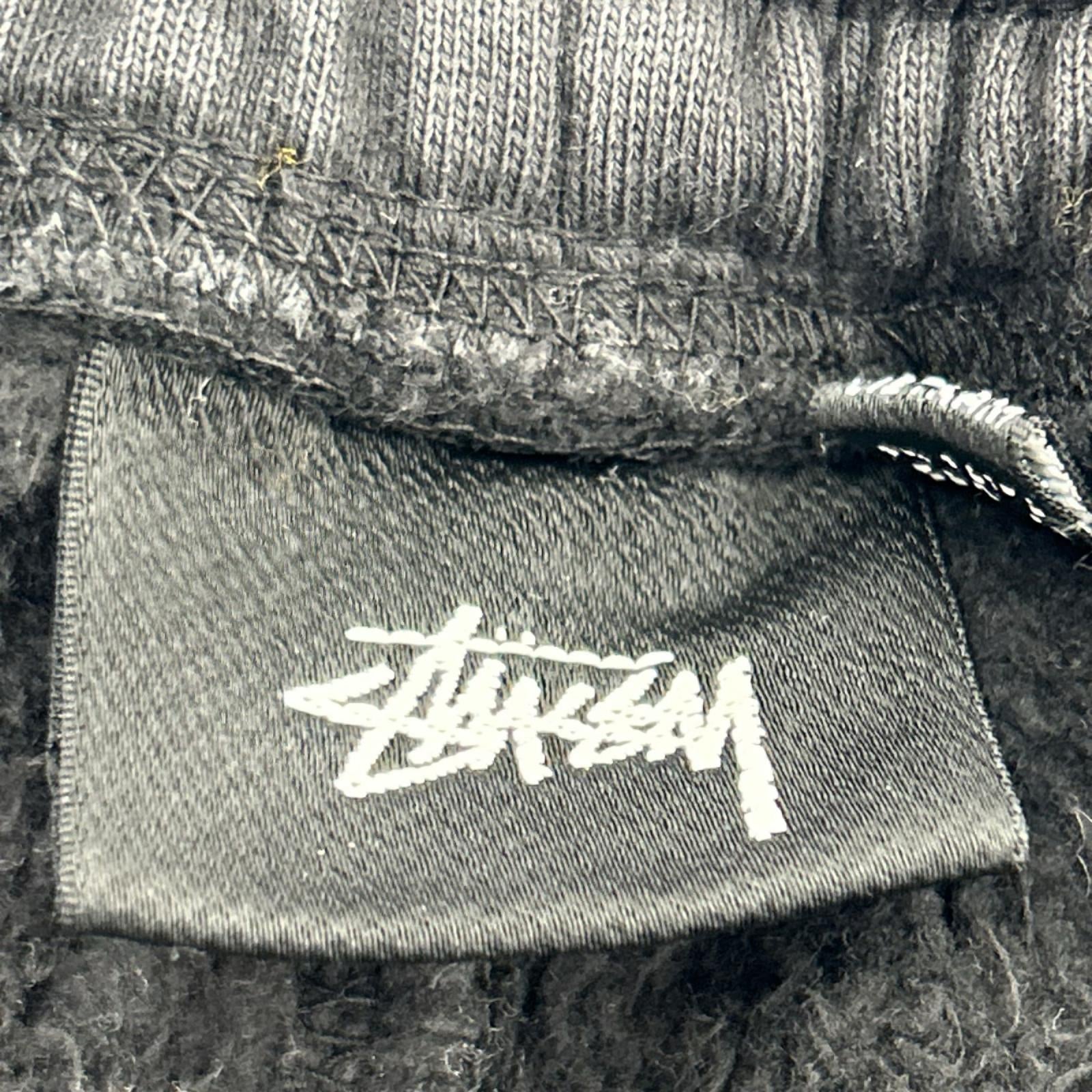 ショートパンツ STUSSY OVERDYED STOCK LOGO SWEAT SHORT (M) M ブラック