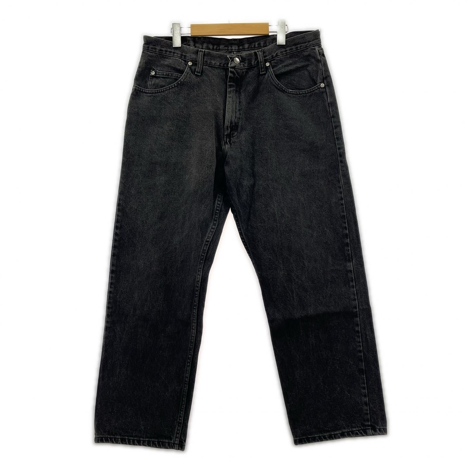 デニムパンツ Wrangler ﾌﾞﾗｯｸﾃﾞﾆﾑ ﾆｶﾗｸﾞｱ製 36 ブラック