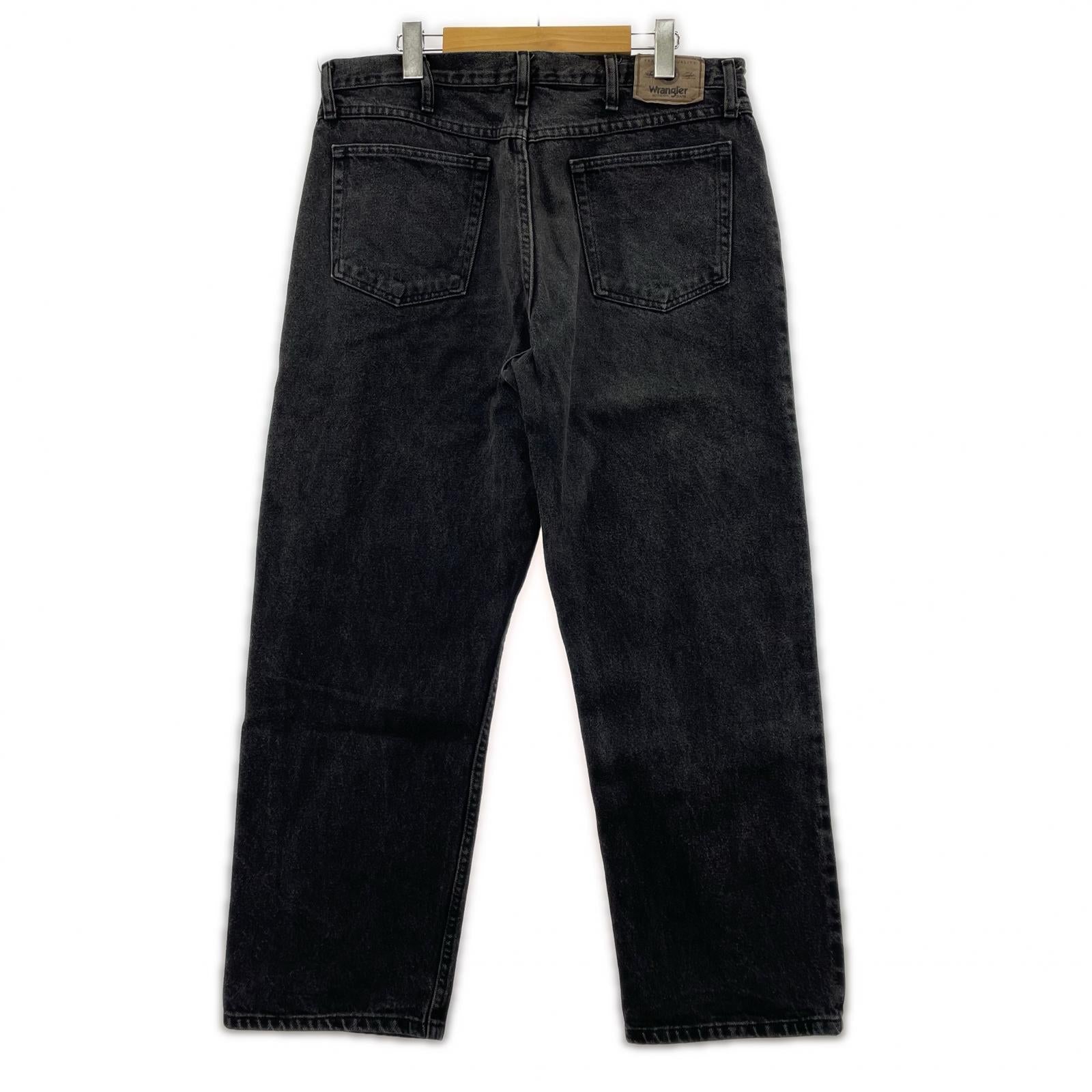 デニムパンツ Wrangler ﾌﾞﾗｯｸﾃﾞﾆﾑ ﾆｶﾗｸﾞｱ製 36 ブラック