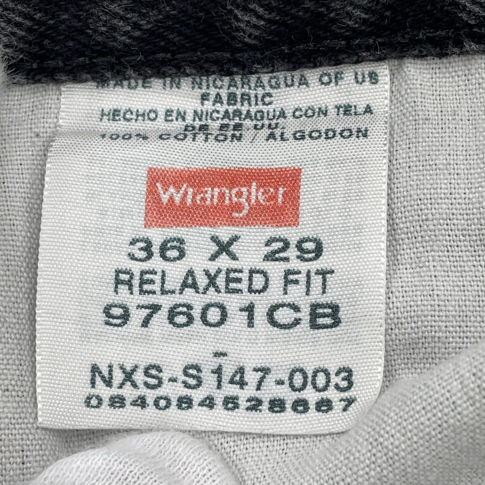 デニムパンツ Wrangler ﾌﾞﾗｯｸﾃﾞﾆﾑ ﾆｶﾗｸﾞｱ製 36 ブラック